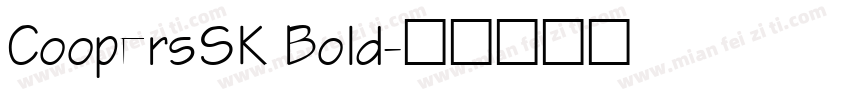 CoopersSK Bold字体转换